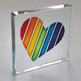 Miniature Token Rainbow Heart