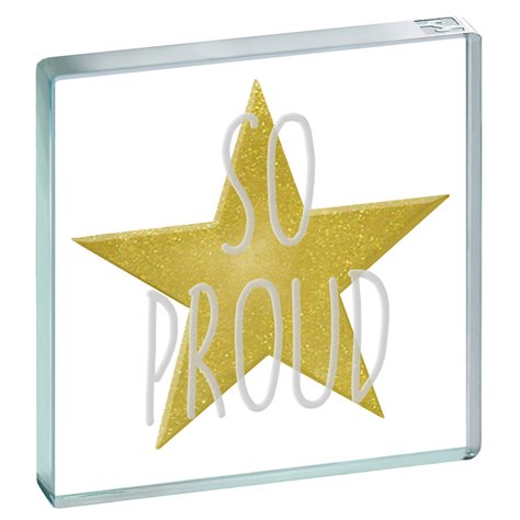 Miniature Token Gold Star, So Proud