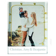 Personalised Large Frame Band Of Gold Hearts "Happily Ever After"