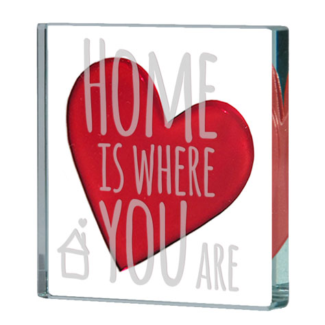 Miniature Token "home is where you are"