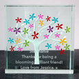 Personalised Medium Paperweight Blossom Tree