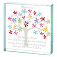 Personalised Medium Paperweight Blossom Tree