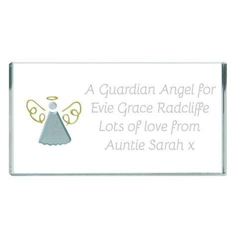 Personalised Landscape Token Silver Angel