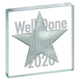 Personalised Miniature Token Silver Star With Big Bold Text