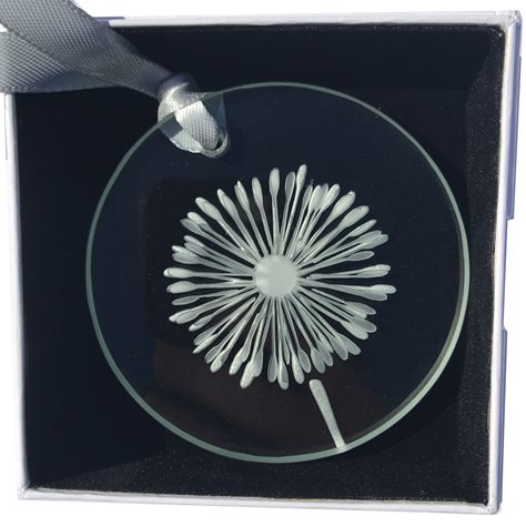 Large Christmas Keepsake Silver Dandelion