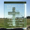 Token Cross, Serenity Prayer, "to accept the things I cannot change... courage to change the things I can..."