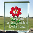 Token Red Flower, "Thank You For Being Such A Lovely Friend"