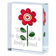 Token Red Flower, "Thank You For Being Such A Lovely Friend"