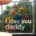 Miniature Token I Love You Daddy Stars