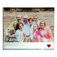 Personalised Big Frame Mirror Red Heart Family