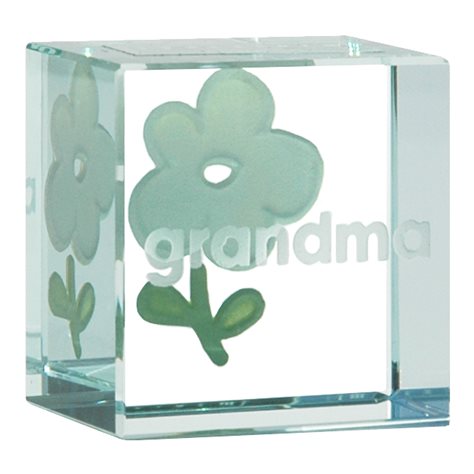 Text Token Grandma White Flower