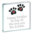 Personalised Paw Prints Hearts