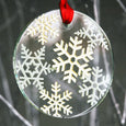 Large Christmas Keepsake Cream Snowflakes