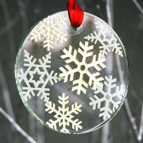 Large Christmas Keepsake Cream Snowflakes