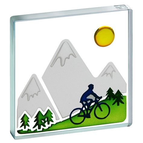 Miniature Token Mountain Biker