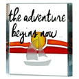 Miniature Token Boat "The Adventure Begins Now..."