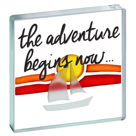 Miniature Token Boat "The Adventure Begins Now..."