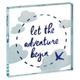 Miniature Token "Let The Adventure Begin" Aeroplane