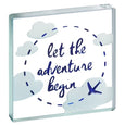 Miniature Token "Let The Adventure Begin" Aeroplane