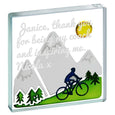 Personalised Miniature Token Mountain Biker