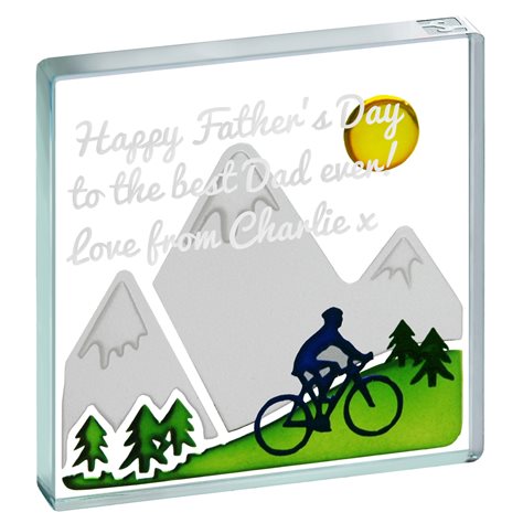 Personalised Miniature Token Mountain Biker