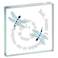 Personalised Miniature Token 2 Dragonflies Swirl