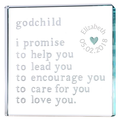 Personalised Medium Paperweight Godchild