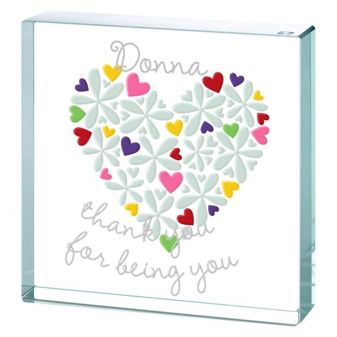 Personalised Medium Paperweight "Thank You For Being You"