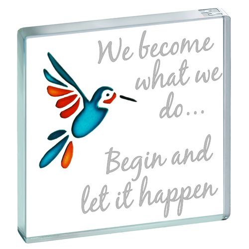 Miniature Token We Become What We Do Bird