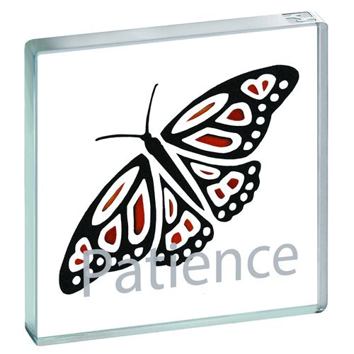 Miniature Token Orange Butterfly, Yoga Intention, Patience