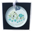 Large Christmas Keepsake Babys First Christmas Birdie Blue