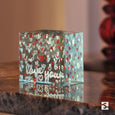 Layered Paperweight "Love You", With Lots Of Hearts