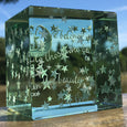 Layered Paperweight "the future belongs to those who believe in the beauty of their dreams"