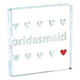 Miniature Token Bridesmaid Red Heart