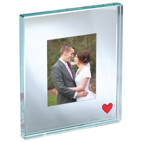 Picture Frame Single Red Heart