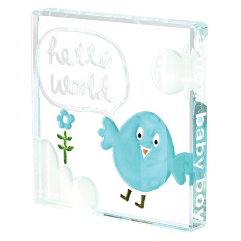 Miniature Token Hello World Blue
