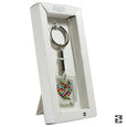 Square Key Ring Lots of Hearts