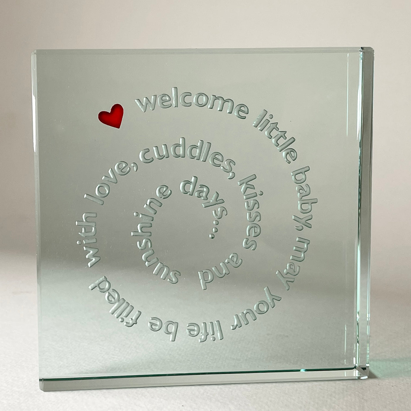 Large Paperweight Welcome Little Baby