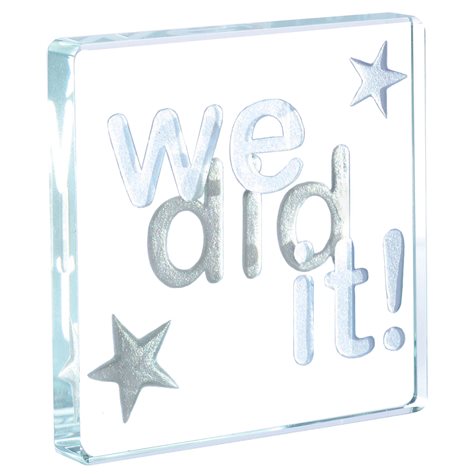 Miniature Token "We Did It" Silver
