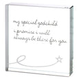 Medium Paperweight Special Godchild Line And Star