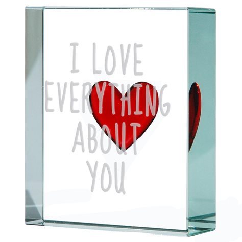 Token Red Heart " I love everything about you"