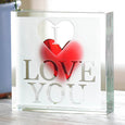 Medium Paperweight Window I Love You