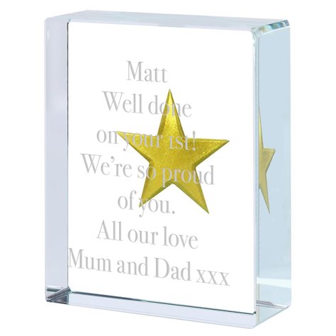 Personalised Token Gold Star Sans Serif Font