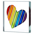 Miniature Token Rainbow Heart
