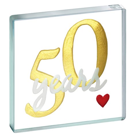 Miniature Token 50th Golden Wedding Anniversary