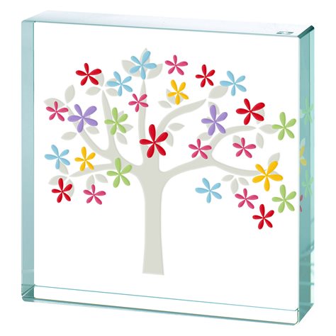 Medium Paperweight Blossom Tree