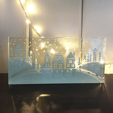 Limited Edition of 80 - Lifestyle Paperweight Christmas Street
