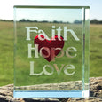 Token Red Heart, "Faith, Hope, Love"