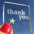 Miniature Token Thank You Silver Star