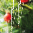 Icicle Pair Shining North Star with Stars